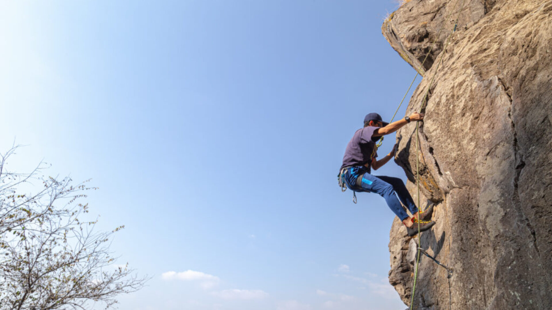 Challenge your strength and skills while scaling natural rock walls.